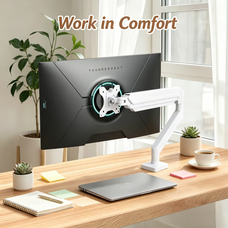 Single Monitor Desk Mount Arm– - Desk Setup Monitor Arm のレビューと価格