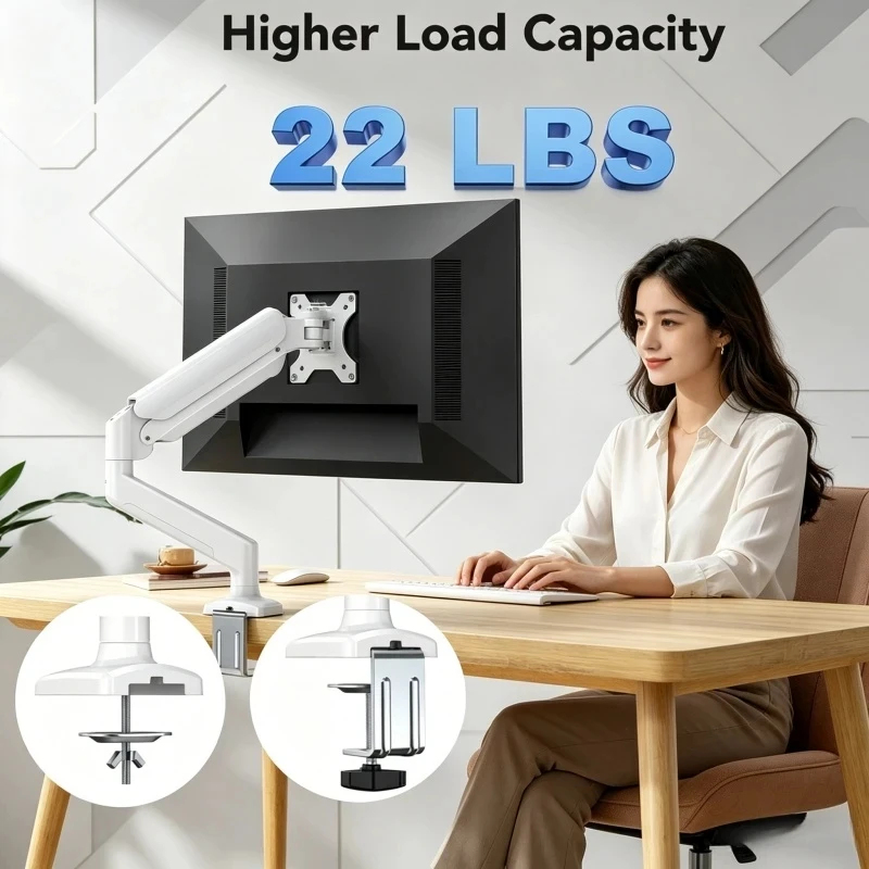 Single Monitor Desk Mount Arm– - Desk Setup Monitor Arm のレビューと価格