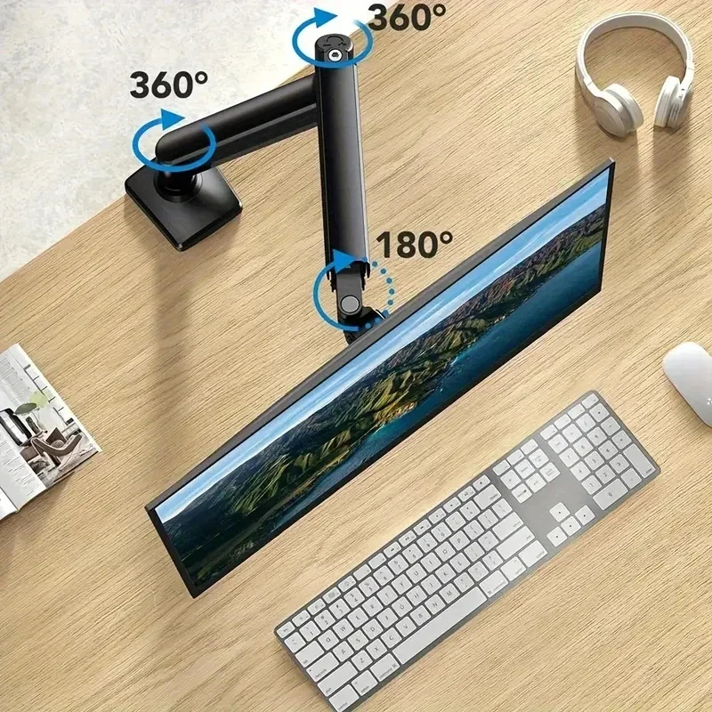 Single Monitor Desk Mount Arm– - Desk Setup Monitor Arm のレビューと価格