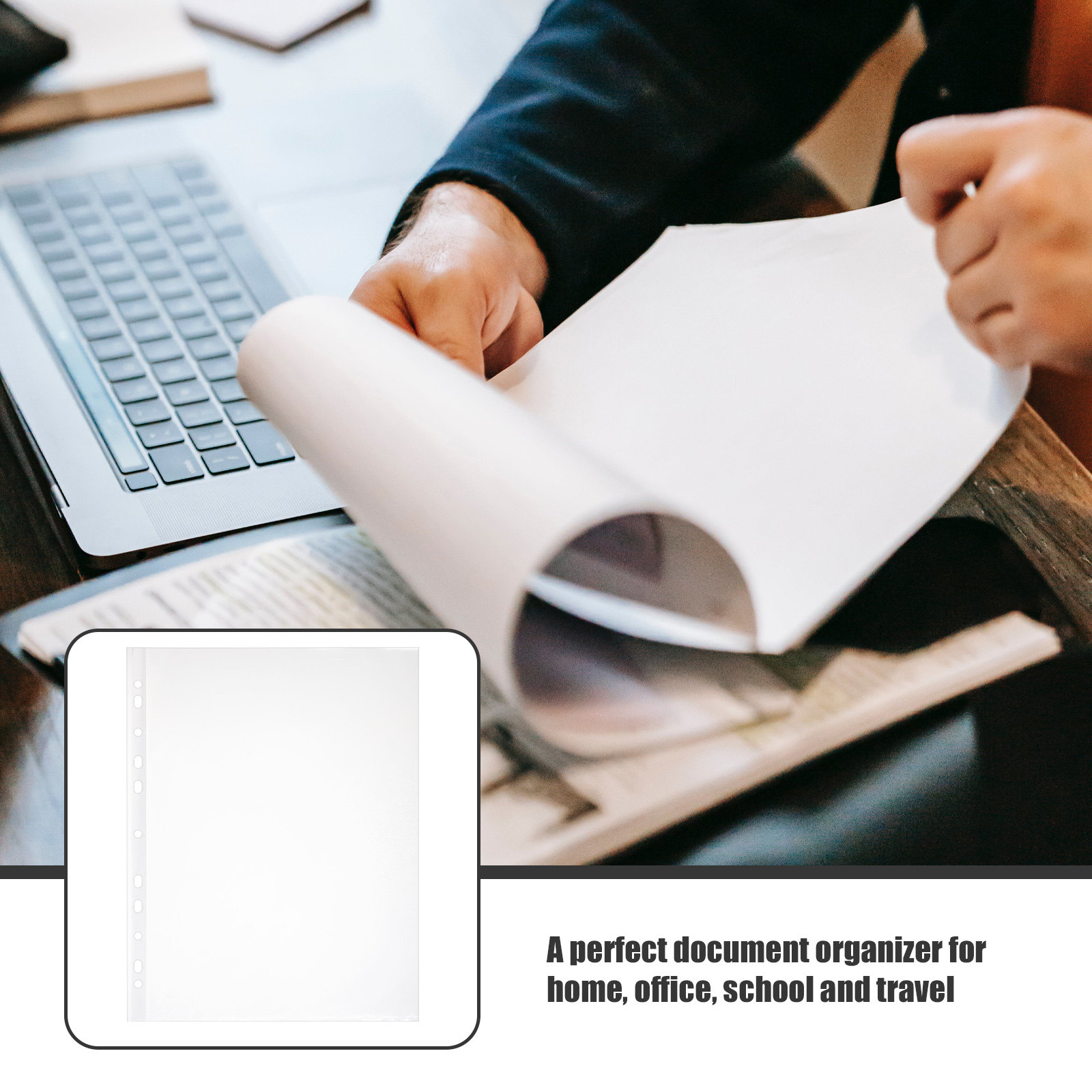 100Pcs Premium PP Page Protect - Desk Setup Photo のレビューと価格