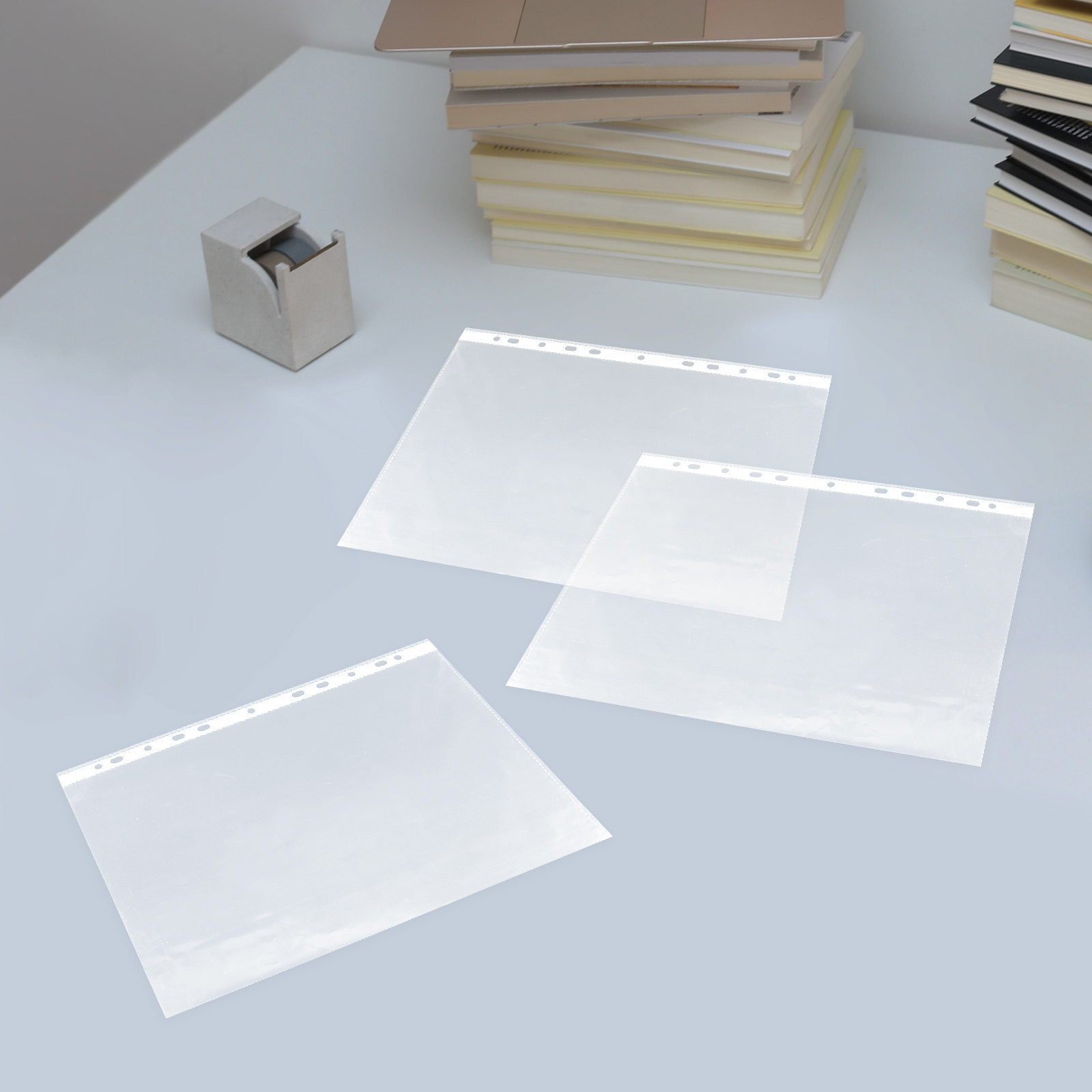 100Pcs Premium PP Page Protect - Desk Setup Photo のレビューと価格