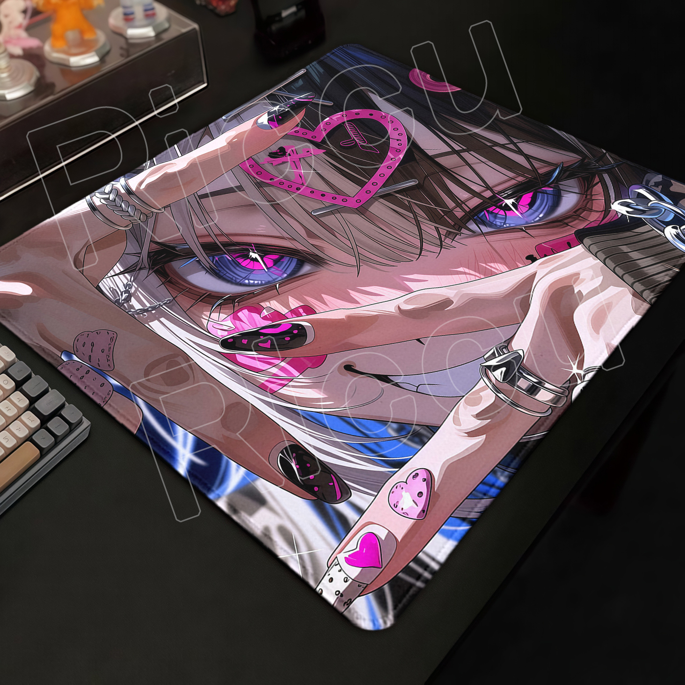 Cute Anime Girl Mouse Pad E-Sp - Desk Setup Anime のレビューと価格