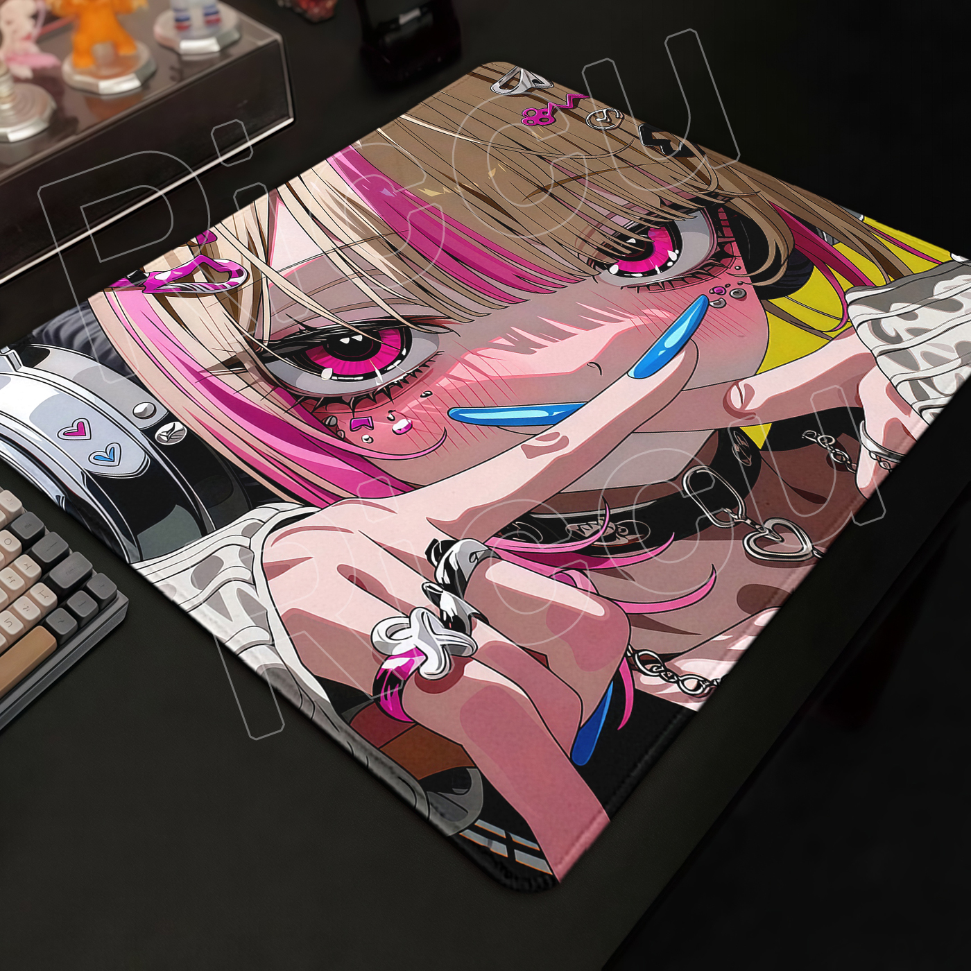 Cute Anime Girl Mouse Pad E-Sp - Desk Setup Anime のレビューと価格