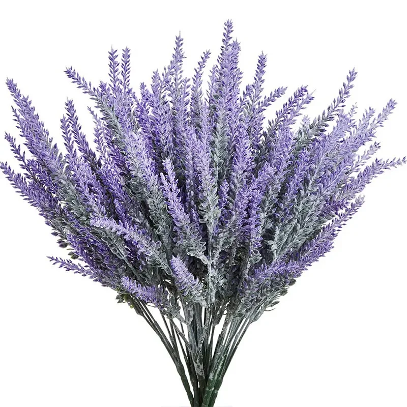 1 Bundle Purple Artificial Lav - Desk Setup Plants のレビューと価格