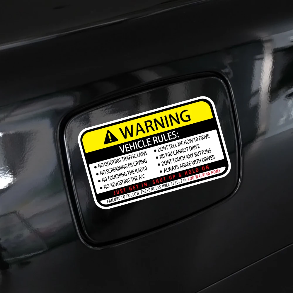 13x7.7cm Warning Words Car Sti - Desk Setup Maker のレビューと価格