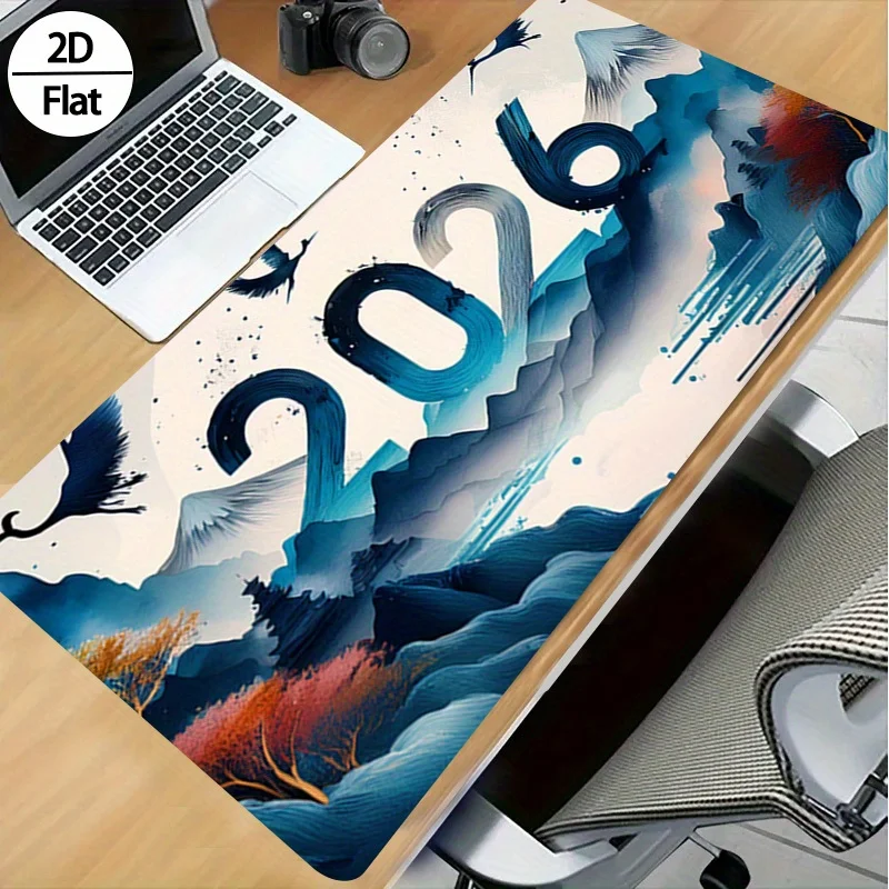 2026 New Year Ink Painting 2D  - Rubber Mat Desk のレビューと価格