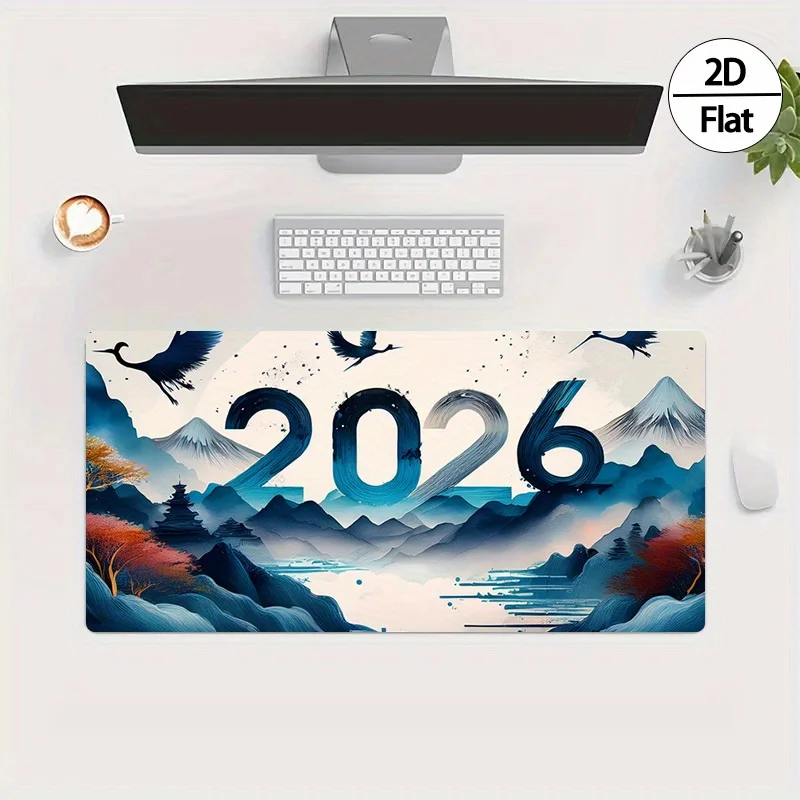 2026 New Year Ink Painting 2D  - Rubber Mat Desk のレビューと価格