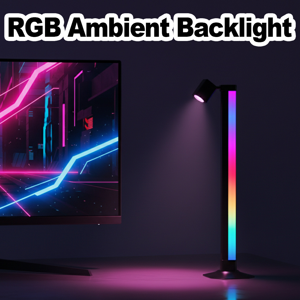 Smart Light Bar LED RGB Music  - Desk Setup For Gaming のレビューと価格