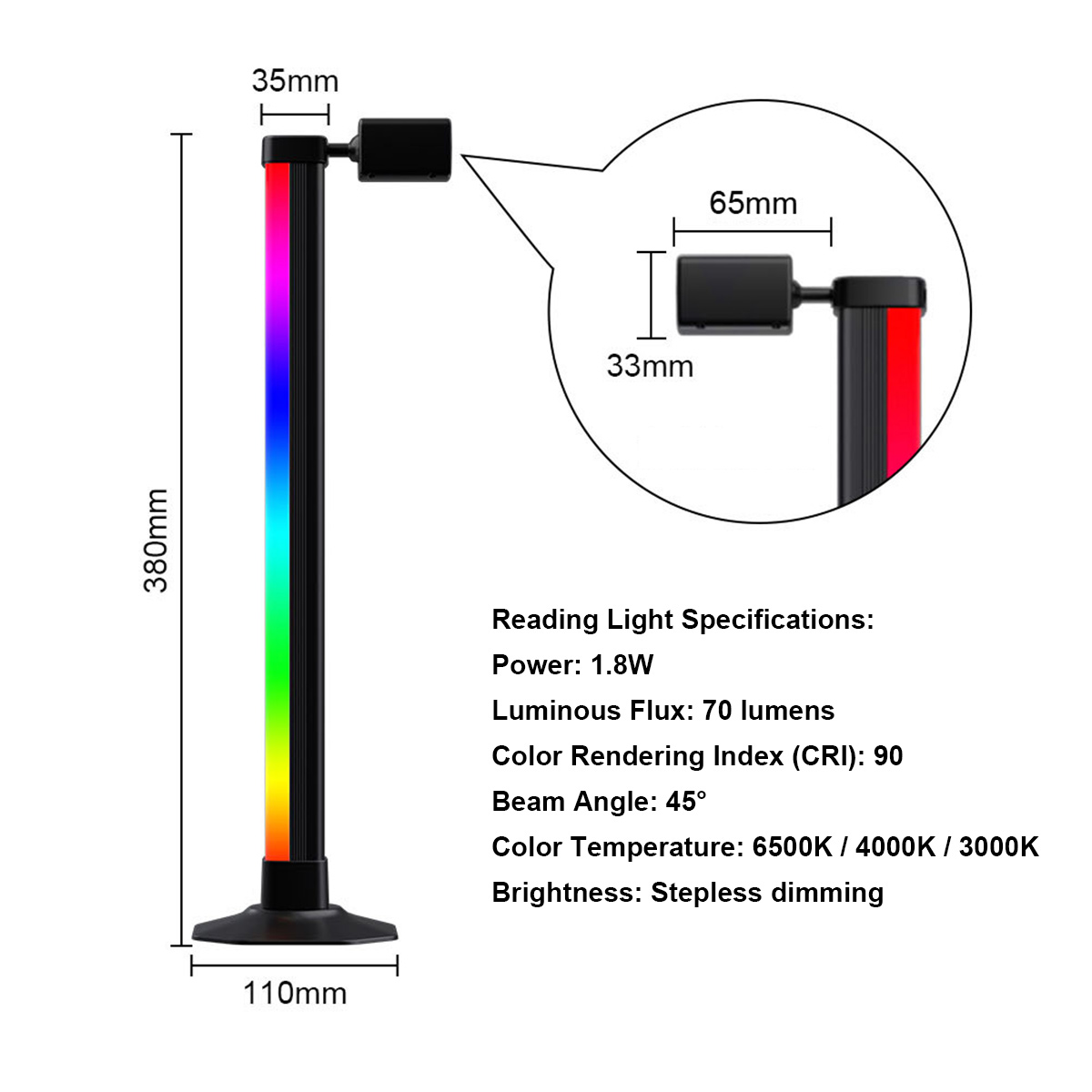 Smart Light Bar LED RGB Music  - Desk Setup For Gaming のレビューと価格