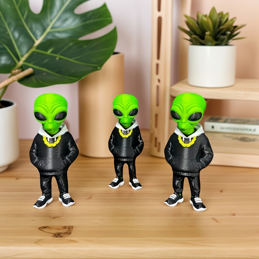 1 Piece Green Alien Figure wit - Desk Setup Home Office のレビューと価格